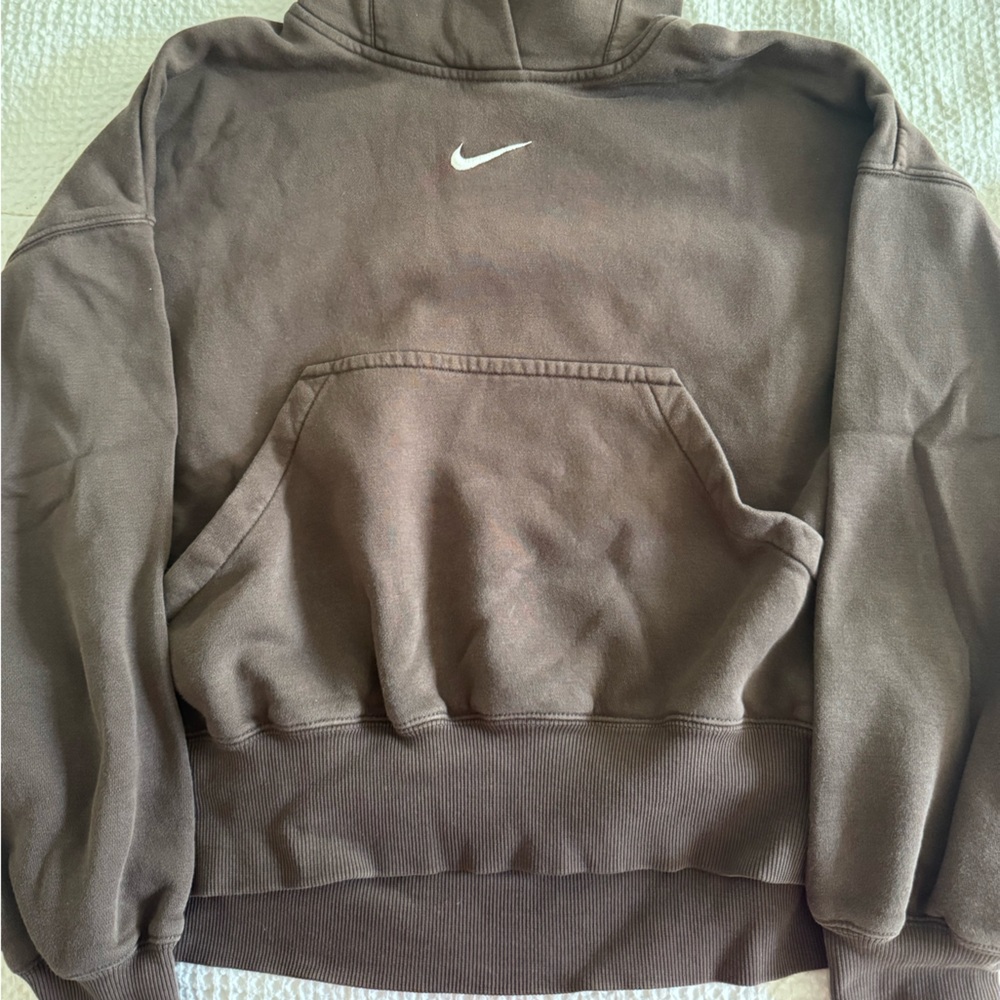 Nike Chocolate Brown Sweatshirt Cropped